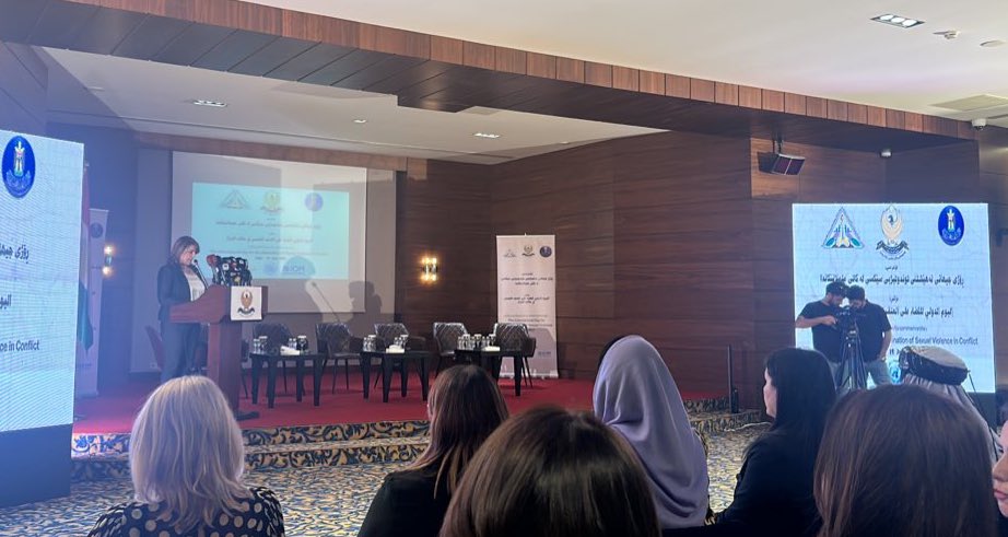 Policy Conference on the Commemorate of the International day for the Elimination of Sexual Violence in Conflict @DrKhanzad @HighHcwa @RosyCave @ukinerbil #erbil