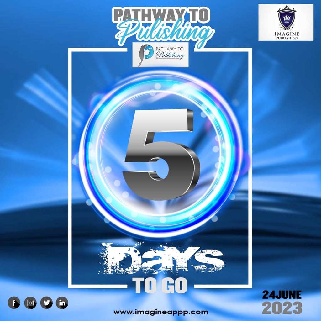 We are getting closer, Don't miss this noble opportunity.

#publishing #book #publisher #financing #bookpublishing #writer #bookcreator #imagingpublishing #pathway #author #publishevent #amwriting #writerslife #publishingevent

For more information: imagineppp.com
