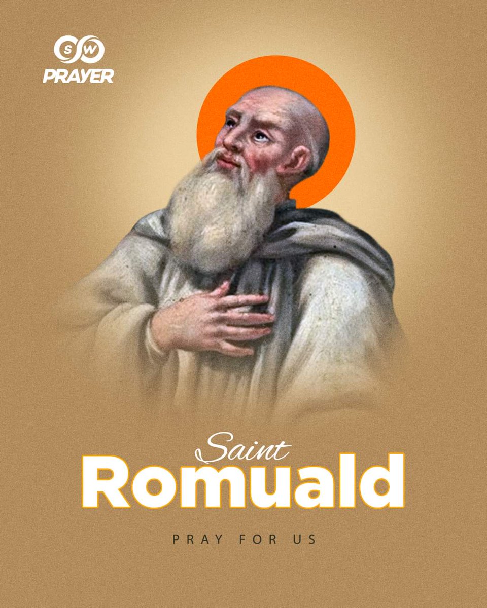 St Romuald, pray for us that we might recognize the transitory nature of life and fix our eyes on the eternal abode.

#SaintoftheDay