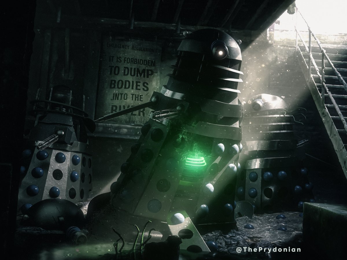 Clinging to life in the ruins of Earth (2168)

#DoctorWho #DrWho #Daleks #Dalek #Blender3D #BlenderCycles #TheDalekInvasionOfEarth