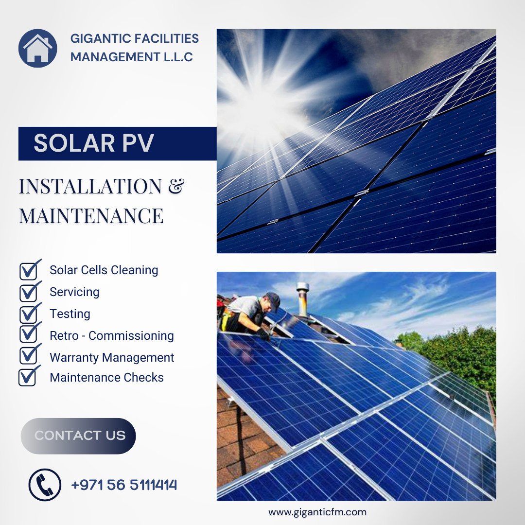 Go solar with our expert solutions for all your solar PV installation and maintenance services.
#energymanagement #energyefficiency #energysavings #energyconservation #solarpanels #solarpower #solarenergysolutions #solarpvsystem #solarpvmaintenance #solarpvinstallation #servicing