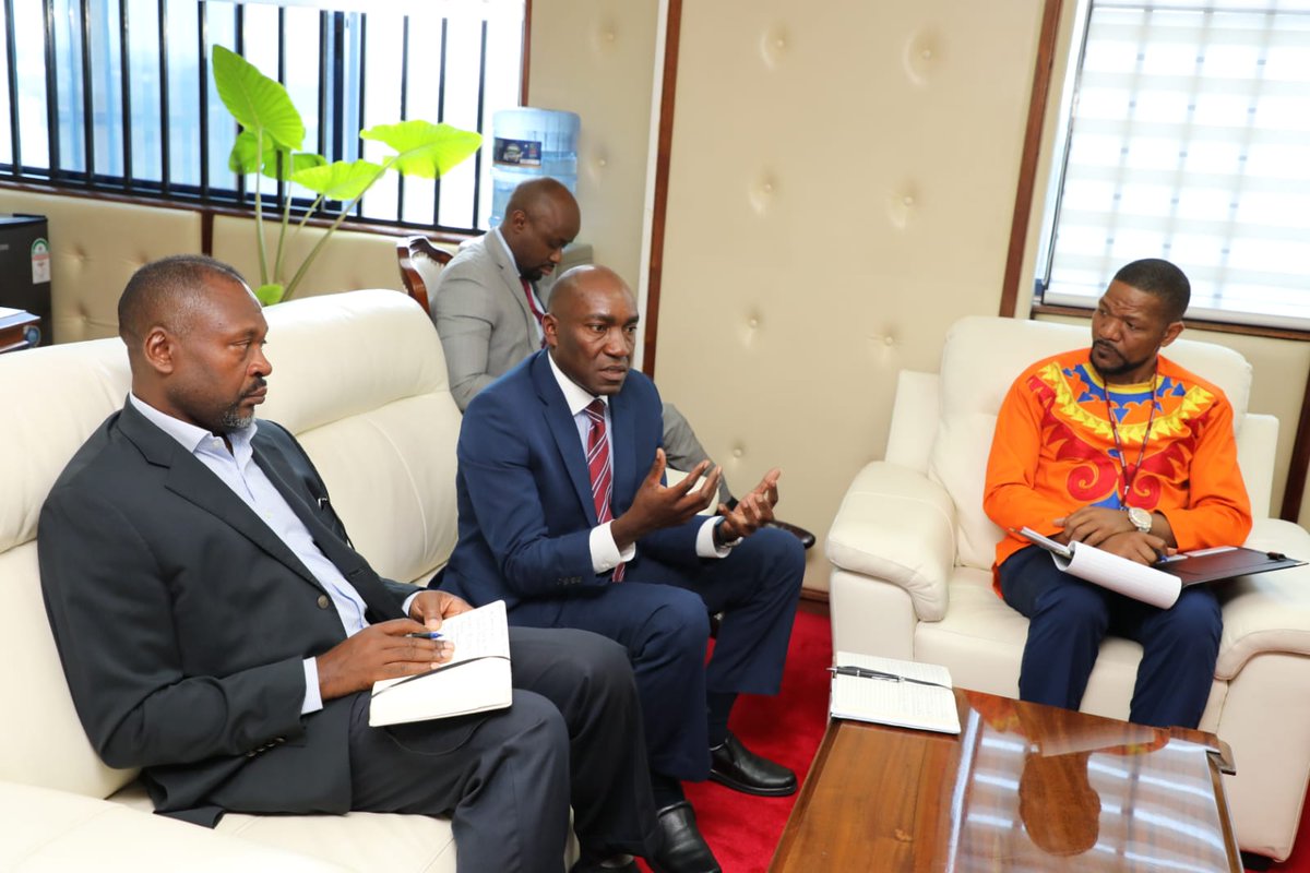 Environment_Ke's tweet photo. Cabinet Secretary Hon Soipan Tuya today met UNEP's Director and Regional Representative for Africa Ms Rose Mwebaze to discuss opportunities for fine-tuning preparations for ACS at AMCEN as well as UNEP's participation in the inaugural Summit https://t.co/WPaQRDGhdj