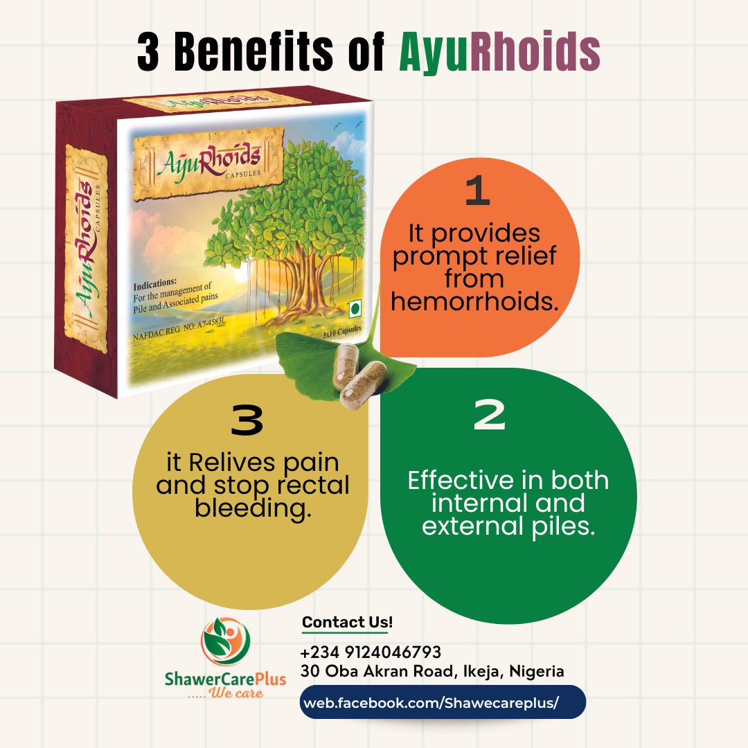 shawercareplus's tweet photo. Do have a blessed week ahead... This #3benefits of #AyuRhoids https://t.co/L8DjtYqG86