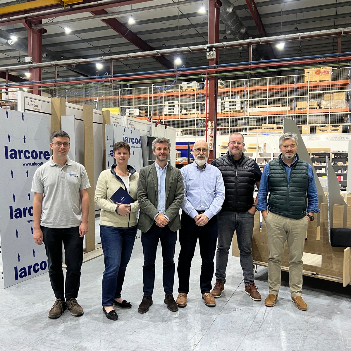Members of the Panel Systems team have returned to the UK after a successful visit to Alucoil in Spain! Alucoil manufacture #Larcore, a strong, lightweight, and durable aluminium honeycomb product.

Check out Larcore via the Panel Systems website: panelsystems.co.uk/product/larcor…