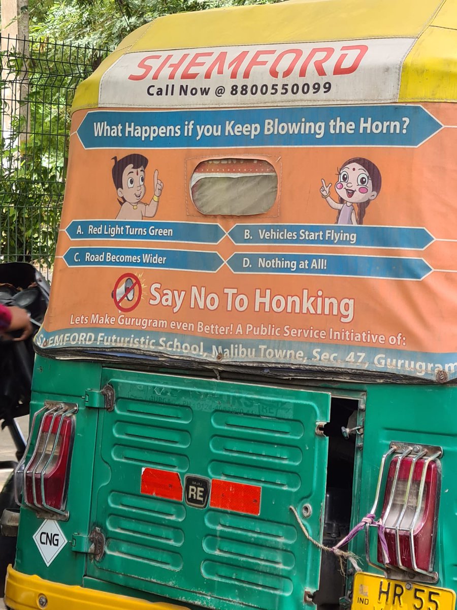 Sajjad58387981's tweet image. Do such posters serve any purpose when honking has become such a deep rooted habit? #NoHonking