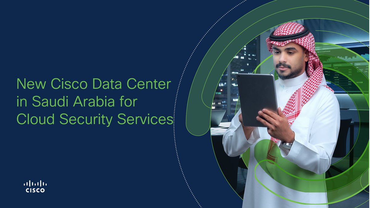 CiscoSaudia's tweet photo. Today Cisco announced plans to establish a data center for @CiscoSecure cloud-delivered #security in #SaudiArabia to help customers protect their users, infrastructure, and investments against threat actors.

Read more ➡️ https://t.co/8npfaZi8Xx
#SaudiVision2030 https://t.co/cox14qXdEt