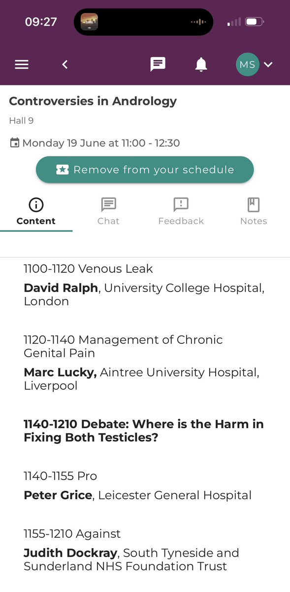 The #andrology section of #BAUS2023 gets off to a fantastic start discussing challenging issues.

Hall 9 at 11:00am 
Looking forward to the debate!

@BAUSurology