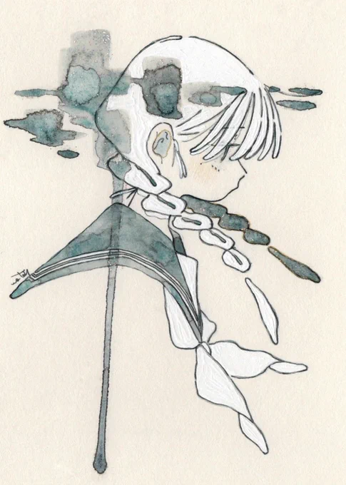 #あなたの水色の作品を見せてください