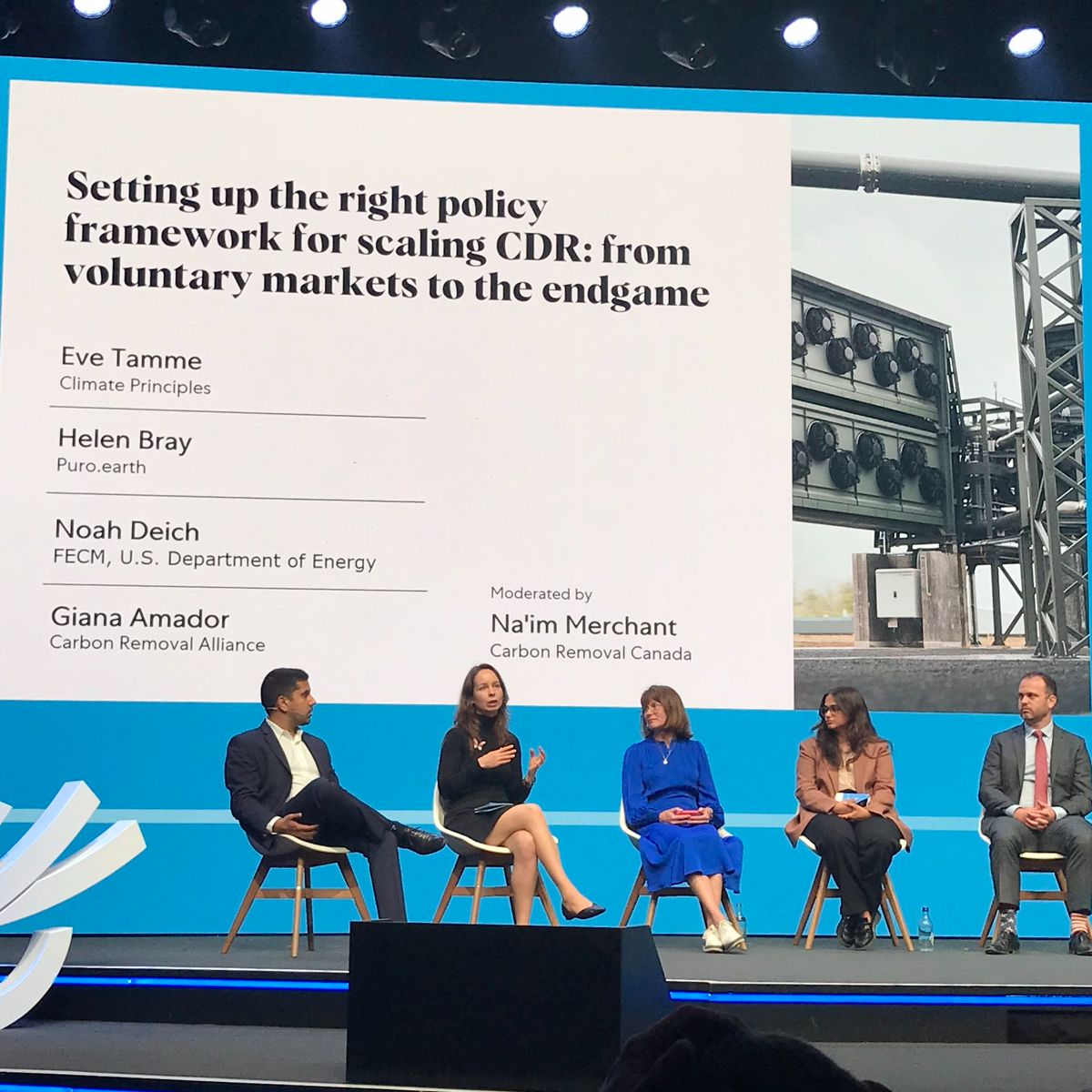 EveTamme's tweet photo. The recording of the #DACSummit23 session on policy frameworks for #CarbonRemoval is finally online - check it out!
We cover a broad range of topics, and I focus on the EU Carbon Removal Certification Framework #CRCF and the #Article6 developments.
Thank you to @Climeworks for a fantastic event, my fellow panellists for making it a lively session, and the audience for their insightful questions.
It was a great couple of days in Zurich with spectacular networking. I won't start listing all of you here because I know I will miss too many.
But thank you, everyone! It was lovely to meet in person.
Thank you, Louis Uzor, for the sunny trip to the Hinwil DAC plant and Tristan Lebleu for making the whole summit run smoothly.
Check out the recording of our session:
https://t.co/tzMOyfkhv1
Photo by @orastynkkynen - many thanks!