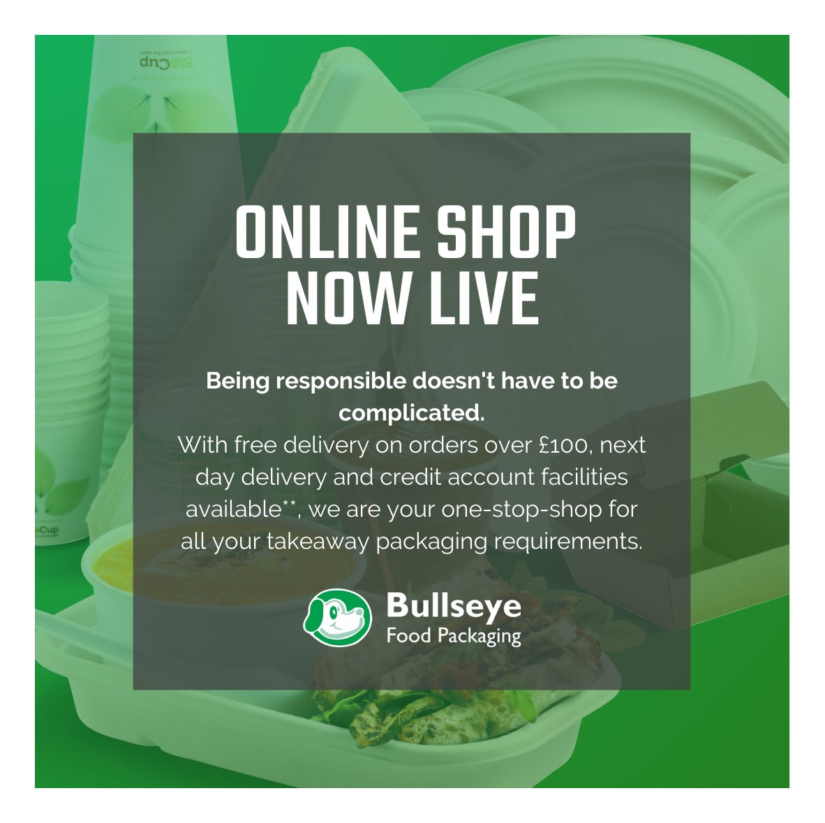 BullseyeLtd's tweet photo. Being responsible doesn't have to be complicated!! Shop today: https://t.co/NZ1nL0HNxp

#sustainable #onestopshop #bullseyefoodpackaging #bfpuk #ecofriendllycateringconsumables #recyclable #mealpackagingsystem #streetfood #takeaway #catering #foodfestivals #paperstraws  #biocups https://t.co/B5JMPxa87K
