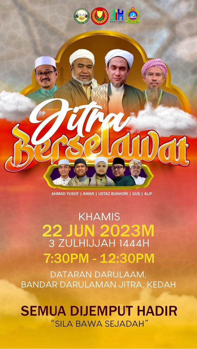 Program Mahabatul Rasul atau Malam Cinta Rasul “Jitra Berselawat” di Dataran Darulaman, Bandar Darulaman Jitra, Kedah.