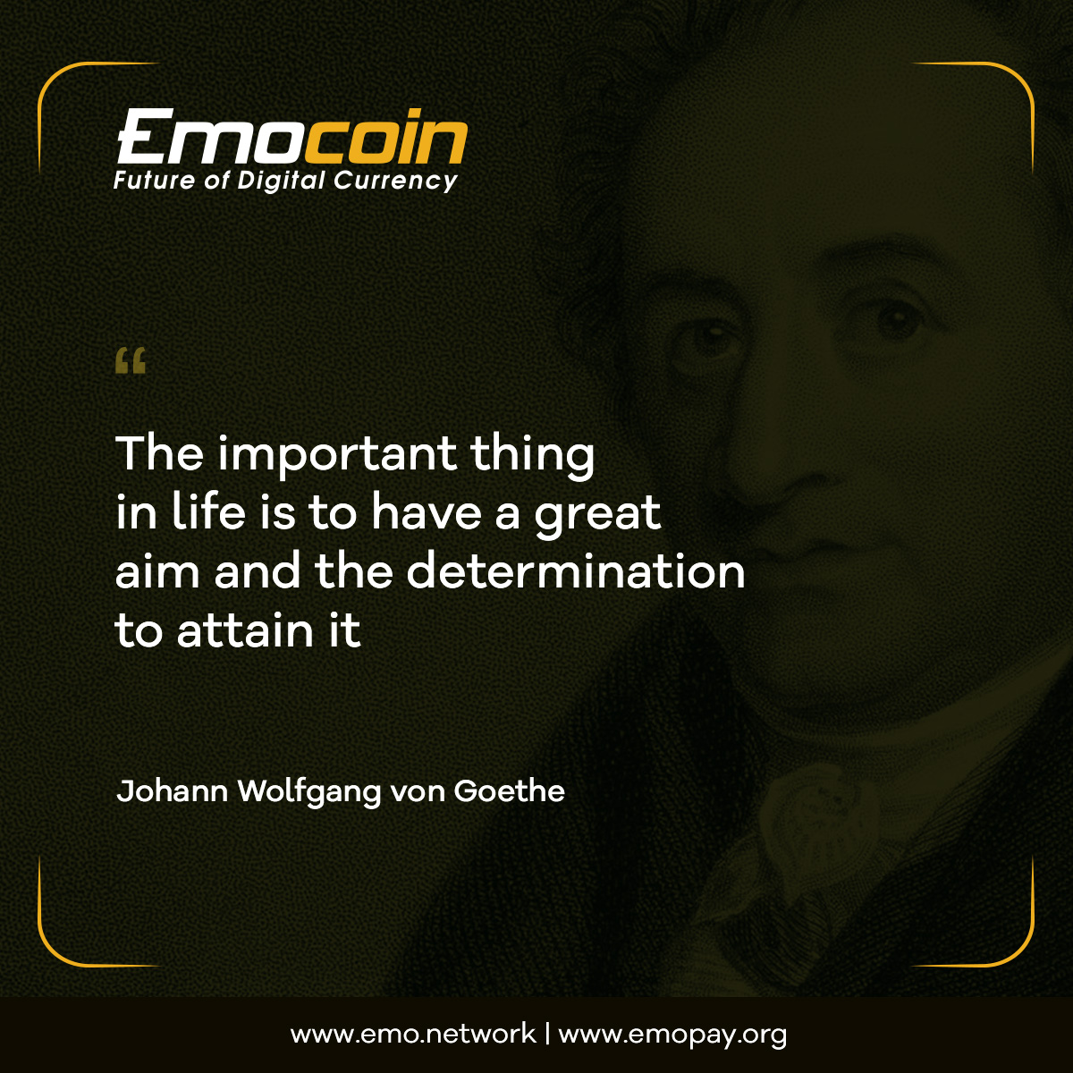 its_emocoin's tweet photo. 🎯 Dream big, chase relentlessly, and conquer your aspirations! 🔥💪 

#AimHigh #DeterminationIsKey #GoetheQuotes #InspireDaily #Dream #NeverGiveUp #Crypto #PushYourLimits #SuccessMindset #Emopay #Emocoin #quotes #success #MotivationalQuotes #motivational #cryptocurrency #monday https://t.co/78uXEuk05U