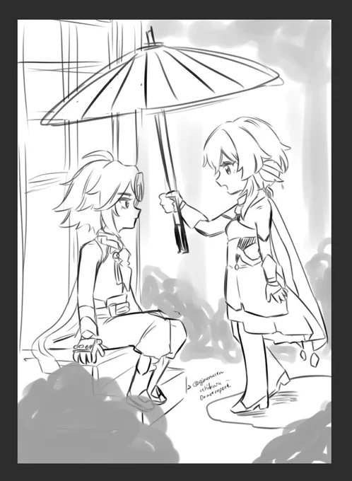 魈蛍落書き