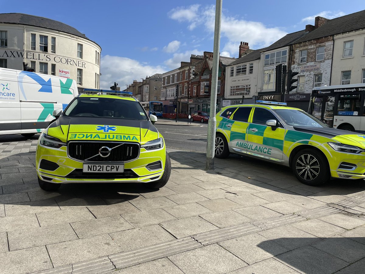 R2Images's tweet photo. Multiple Police and Ambulances at an incident on Stockton High Street https://t.co/V9ITKl6smF