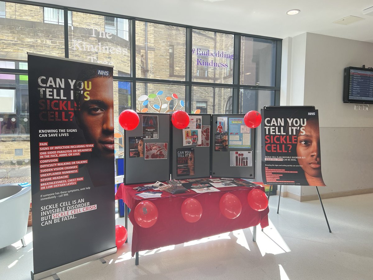 staceydoherty18's tweet photo. @BTHFT helping to promote world sickle cell awareness day. @SickleCellUK 
#SickleCell 
#sicklecellawareness https://t.co/yi3Xvsc6CM