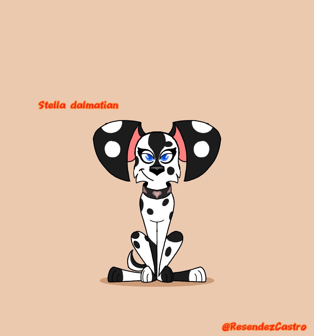 Listen up Everypup, meet our newest member our dalmatian family,  meet Stella dalmatian (my new oc) she'll be the new dalmatian in the family #101DalmatianStreetoc #101DalmatianStreetfanart #101TrendingParty #101DSSeason2 #101DalmatianStreetSeason2 #101DS