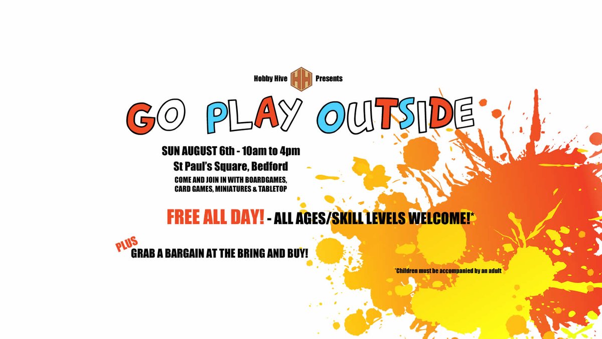 HobbyHiveUK's tweet photo. Who's going to join us for some FREE tabletop, boardgames and miniatures in August?
A perfect event for people who aren't sure about tabletop gaming / always wanted to try / the kids have shown an interest...
Of course veterans are welcome too!
https://t.co/AJuyWIdsv2 https://t.co/qyFcITKGSg