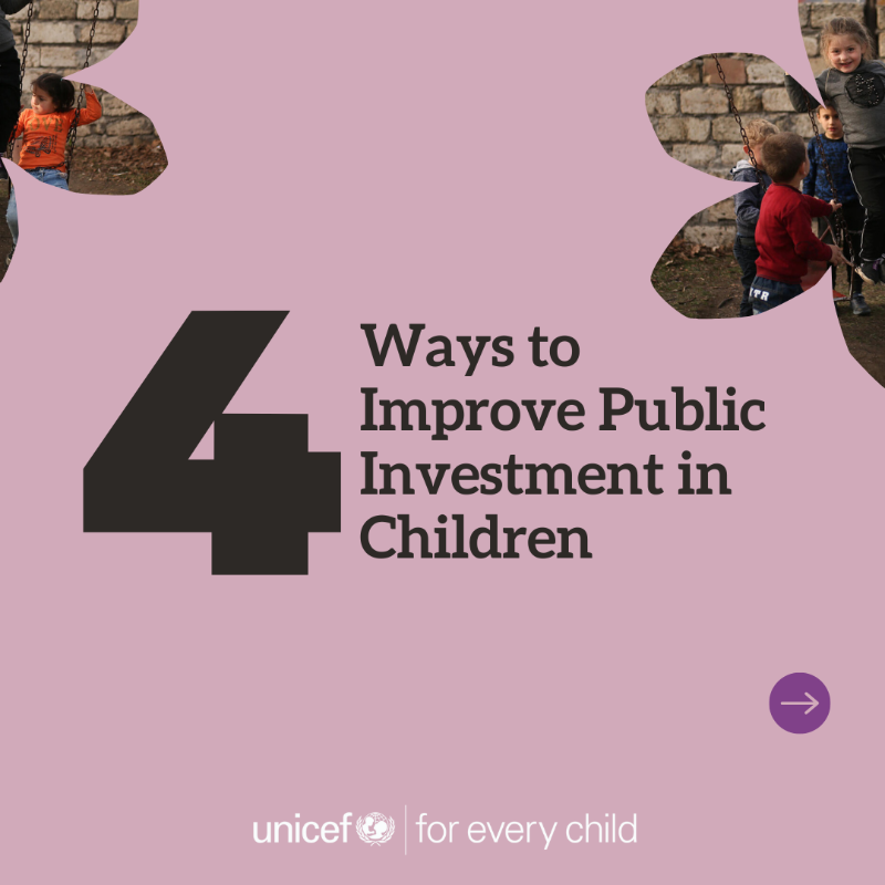 UNICEFInnocenti's tweet photo. When &amp; how much money is spent on children is critical to their development. How can governments optimize public policy for children?

💲Spend more on the youngest
🌏Make child benefits universal
👐Use foreign assistance to promote local spending on #SocialProtection

Read more⬇