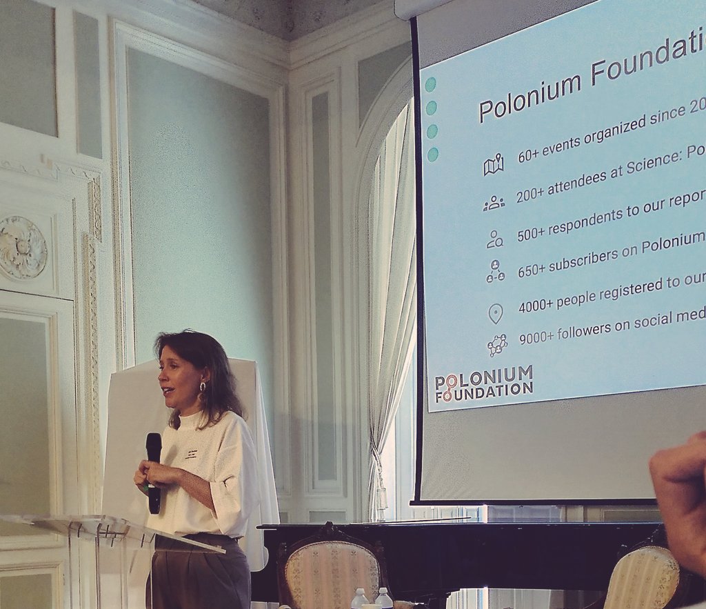 polonium_org's tweet photo. Ala Santos, CEO of @polonium_org , opening #SPPmeetupParis day II, where we focus on #science and #women driving it in a beautiful building of @PAN_akademia
Station Paris. #KeepCalmAndCurieOn
with @PAIH_pl @MuzeumEmigracji and Polish Embassy in France. https://t.co/suvAMO2HVJ