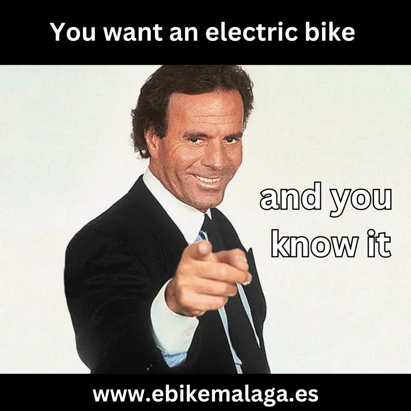 You want and E-bike and you know it 📷
#ebikelife #ebikerental #Ebiketours #rentbycicles #rentabike #electricbikemalaga #Malaga #rental #rent #ebiketouring #cycling #Ebiketour #rentbikes #rentbike #rentebike #bikerental #fietsen #Ebike #tapas #mtb #bergen #EbikeMalaga