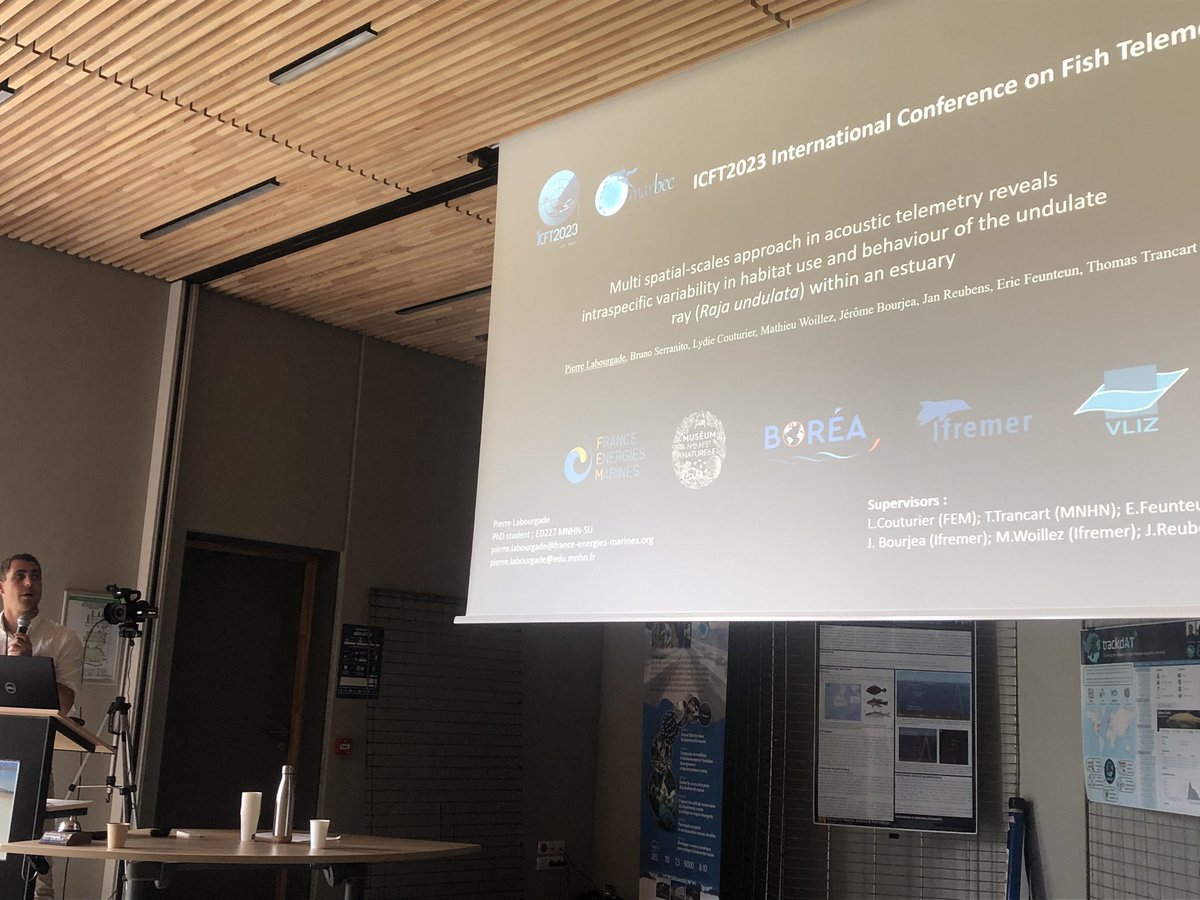 Labourgade Pierre (@pierre_lab_) on Twitter photo Thanks to the <a href="/icft2023/">icft2023</a> and the <a href="/umrMARBEC/">Marbec</a> organizing committee for giving me the opportunity to present part of my results on the behaviour of the undulate ray and this amazing conference. Incredible encounters and an unforgettable week!😊🦈 #Fishowf
<a href="/FrceEnergiesMar/">France Energies Marines</a> <a href="/UMR_BOREA/">Laboratoire BOREA</a> Thanks to the <a href="/icft2023/">icft2023</a> and the <a href="/umrMARBEC/">Marbec</a> organizing committee for giving me the opportunity to present part of my results on the behaviour of the undulate ray and this amazing conference. Incredible encounters and an unforgettable week!😊🦈 #Fishowf
<a href="/FrceEnergiesMar/">France Energies Marines</a> <a href="/UMR_BOREA/">Laboratoire BOREA</a>