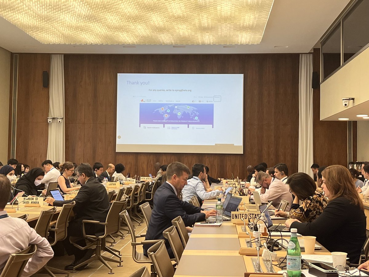wto's tweet photo. Transparency in standards and regulations is essential. Today, government TBT Enquiry Points are meeting to discuss how to share information to achieve better trade. ePing and the @WCO_OMD harmonized system (HS) can help. #WTOTBT #Epingalert https://t.co/bDYkzinzab https://t.co/zK6ckkkXNP