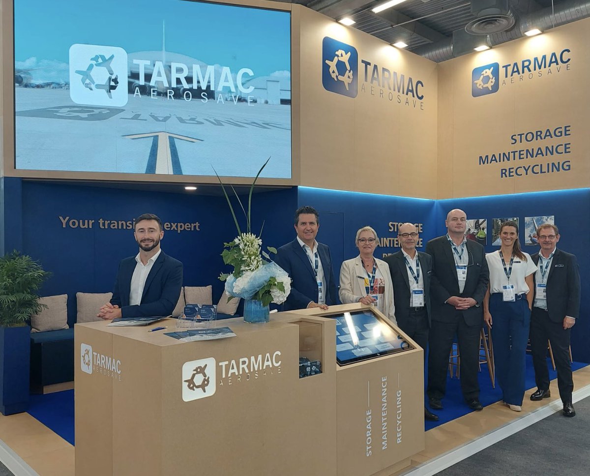 [#ParisAirShow]

Yes we are open!

The #TransitionExperts welcome you, all you need to know about #aircraftcare and aircraft #lifecycle is at booth E41 - Hall 4!

#TransitionExpert #AircraftTransition #AircraftStorage #AircraftMaintenance #AircraftRecycling