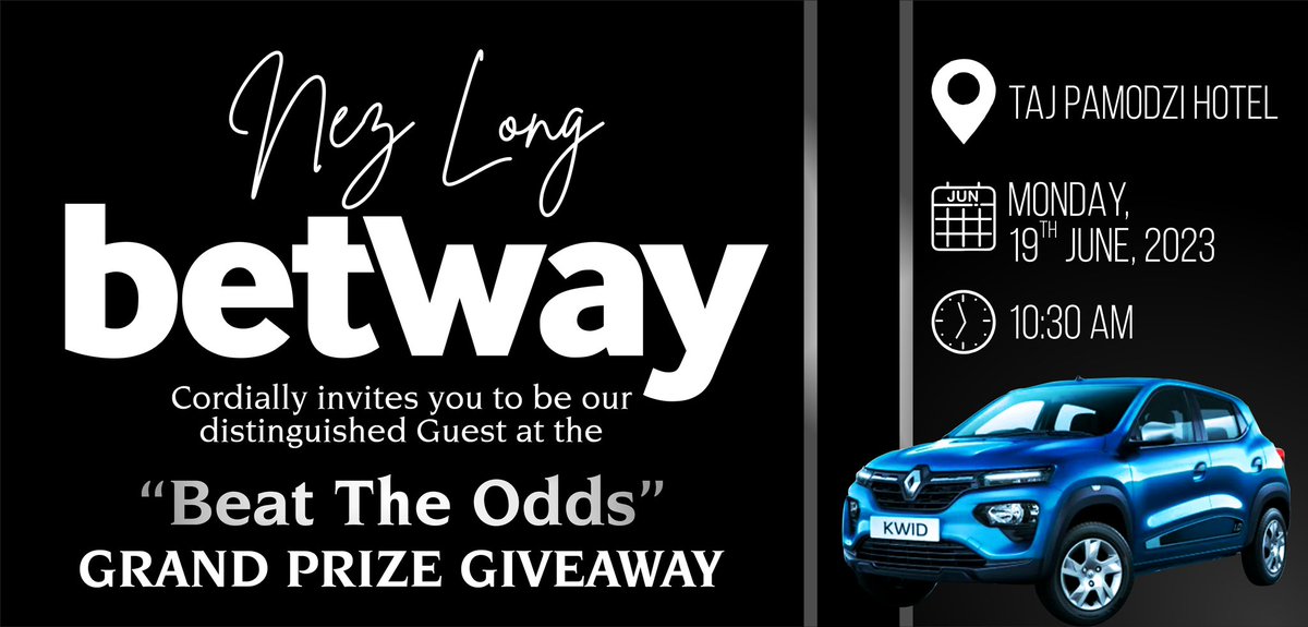 Gone to make a new friend with this new car owner!!
<a href="/Betway_za/">Betway ZA</a> 
#betway #scratchandwin #beattheodds #giveaway #Renaultkwid #invitedguest #Zambia