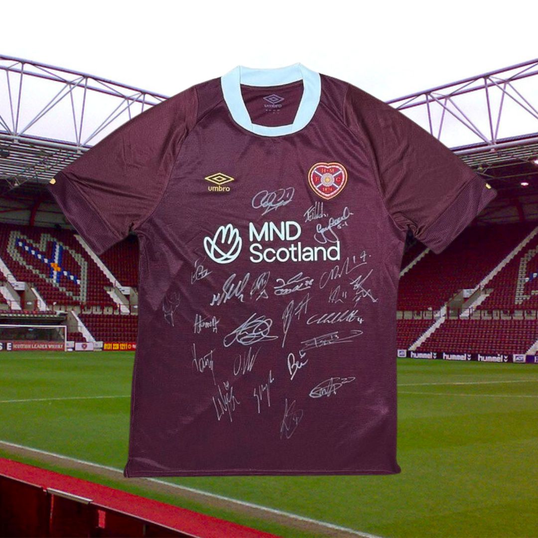 ✨ WIN! WIN! WIN! ✨ To celebrate us being at @ScotlandRHShow this week, with a special appearance from @JamTarts we're giving away a signed #HeartsFC shirt! ⚽️ LIKE and RETWEET this post, and FOLLOW us for your chance to win! Closes 26.06.23. Ts&Cs apply. #OnTourRHS