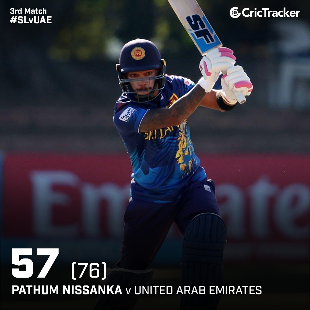 With a splendid fifty to his name, Pathum Nissanka departs as Sri Lanka loses their second wicket at 138 runs.

#PathumNissanka