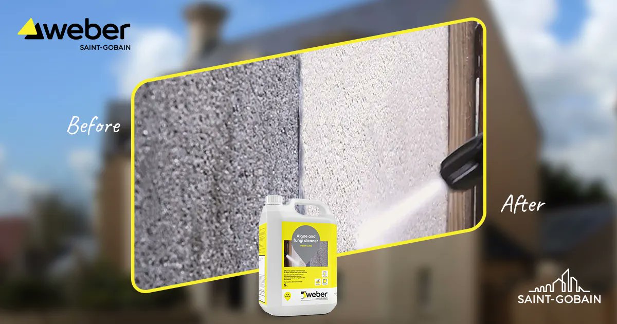 SGWeberUK's tweet image. During the summer months, you may notice your rendered walls need a spruce up! ✨ Look no further than our #CleanAndProtect range of products:

➡ Clean with weber CL150
➡ Protect with weberend protect

Find out more: uk.weber/CleanAndProtect