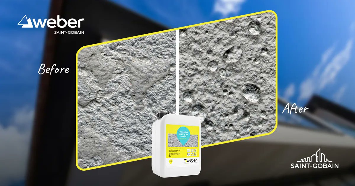 SGWeberUK's tweet image. During the summer months, you may notice your rendered walls need a spruce up! ✨ Look no further than our #CleanAndProtect range of products:

➡ Clean with weber CL150
➡ Protect with weberend protect

Find out more: uk.weber/CleanAndProtect