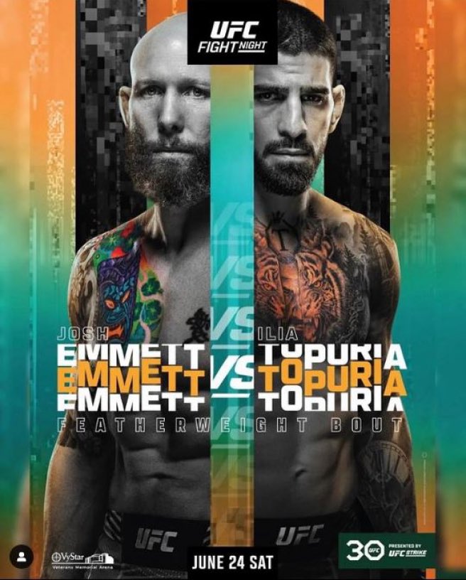 jorgelerabox's tweet image. ¡Ya queda menos!
Lo del sábado va a ser un pandemónium en Eurosport.

💥JOSH EMMETT - ILIA TOPURIA

- 18 h. El Club en E2

A continuación, en exclusiva en la APP de @Eurosport_ES :

- 19 h. Preliminares. 

- 21 h. Cartelera estelar

Al acabar, Twitch de Eurosport
#UFCEurosport