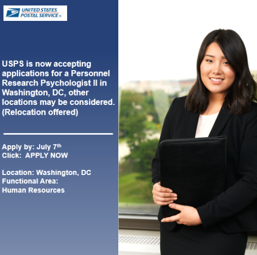 uspsblog.com/appl… #HIRING #Washingtondc #organizationaldevelopment #leadership #consulting #changemanagement #leadershipdevelopment #organizationalleadership #HR #USPS #personnelresearchpsychologist #USPSEmployee bit.ly/3Ng3OLb