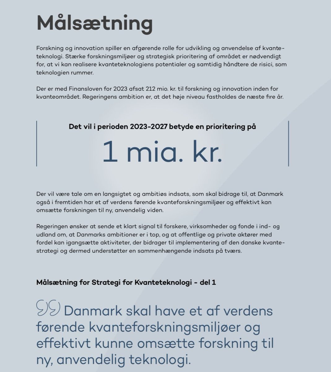 Charlotte Holm Billund (@cbillund) on Twitter photo Regeringens #kvantestrategi del 1 om udd. & forskning er ude. Stor ros for langsigtet og ambitiøs satsning fra <a href="/ITBranchen/">IT-Branchen</a> og <a href="/DanishQuantum/">Danish Quantum Community</a> 👏<a href="/ChristinaEgelun/">Christina Egelund</a> <a href="/UFM_MIN/">Uddannelses- og Forskningsministeriet</a> <a href="/saxberg/">Natasha Friis Saxberg</a> #dkkvant #dktech
Læs her: ufm.dk/publikationer/… Regeringens #kvantestrategi del 1 om udd. & forskning er ude. Stor ros for langsigtet og ambitiøs satsning fra <a href="/ITBranchen/">IT-Branchen</a> og <a href="/DanishQuantum/">Danish Quantum Community</a> 👏<a href="/ChristinaEgelun/">Christina Egelund</a> <a href="/UFM_MIN/">Uddannelses- og Forskningsministeriet</a> <a href="/saxberg/">Natasha Friis Saxberg</a> #dkkvant #dktech
Læs her: ufm.dk/publikationer/…