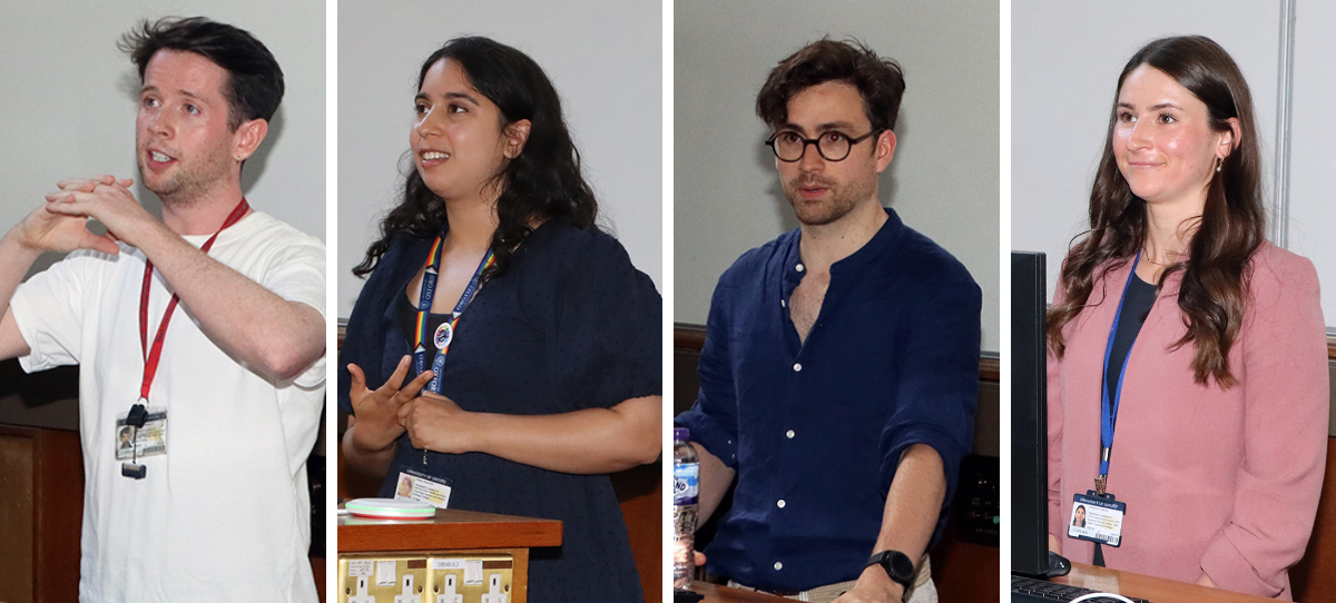 Department of Physiology Anatomy & Genetics (DPAG) (@oxforddpag) on Twitter photo Congratulations to our four prize winners of the Sherrington Talks 2023! Our two winners are <a href="/ImmunOBrien/">Conan O'Brien</a> & <a href="/AntaraMajumdar/">Antara Majumdar 🧠👩🏽🔬💫</a> and our runners-up are <a href="/BenBreant/">Benjamin Bréant</a> & <a href="/KaitDennis19/">Kaitlyn Dennis</a>! Read more on the DPAG website: dpag.ox.ac.uk/news/sherringt… Congratulations to our four prize winners of the Sherrington Talks 2023! Our two winners are <a href="/ImmunOBrien/">Conan O'Brien</a> & <a href="/AntaraMajumdar/">Antara Majumdar 🧠👩🏽🔬💫</a> and our runners-up are <a href="/BenBreant/">Benjamin Bréant</a> & <a href="/KaitDennis19/">Kaitlyn Dennis</a>! Read more on the DPAG website: dpag.ox.ac.uk/news/sherringt…