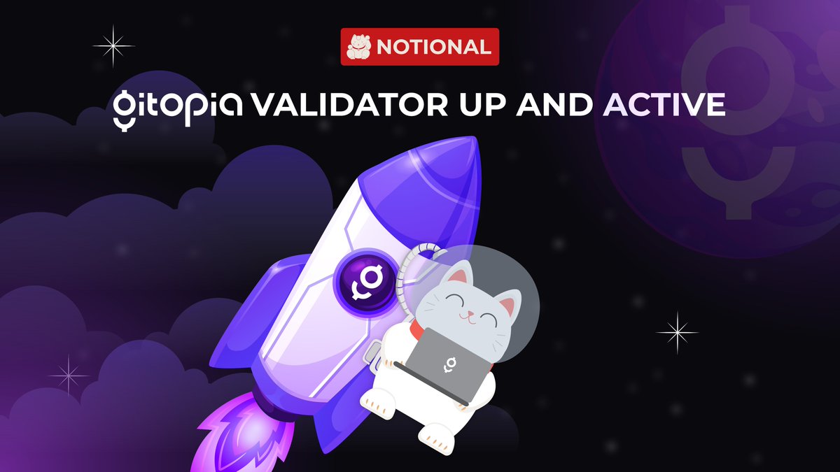 notionaldao's tweet image. Yo #Gitopia community you&apos;ll be pleased to know our validator is up and running 🥳

Gitopia is designed for software to be open source. This is an important value for Kitteh and we are happy to be a part of it 💜

You can delegate here: 
ping.pub/gitopia/stakin…