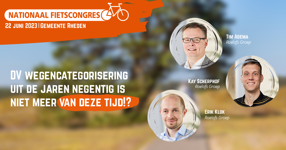 We werken nog steeds met wegencategorisering uit de jaren 90, gebaseerd op autostructuur. De mannen van <a href="/Roelofsgroep/">Roelofs</a> vinden het tijd om te herzien en fietswegencategorisering te integreren! Kom naar het #Fietscongres en ga langs bij hun partnerpoint. bit.ly/46cEkXW
