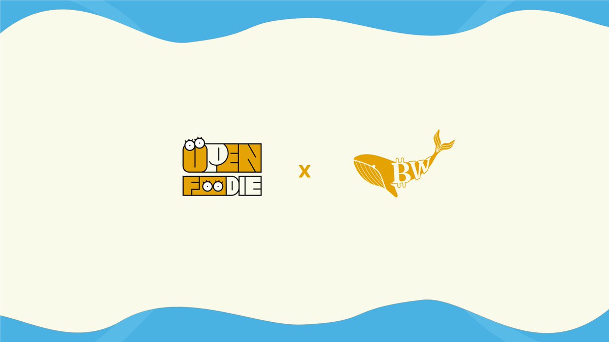 🥕Openfoodie X Bitcoin Whales 

Whales🐳 has invaded the Foodie Club!

🏆 5x WL #Whales & #f00d 

To Join 🎫
🟡 RT & Like
🟡 Follow me and @Bitcoin_Whales_ 
🟡 Tag frens