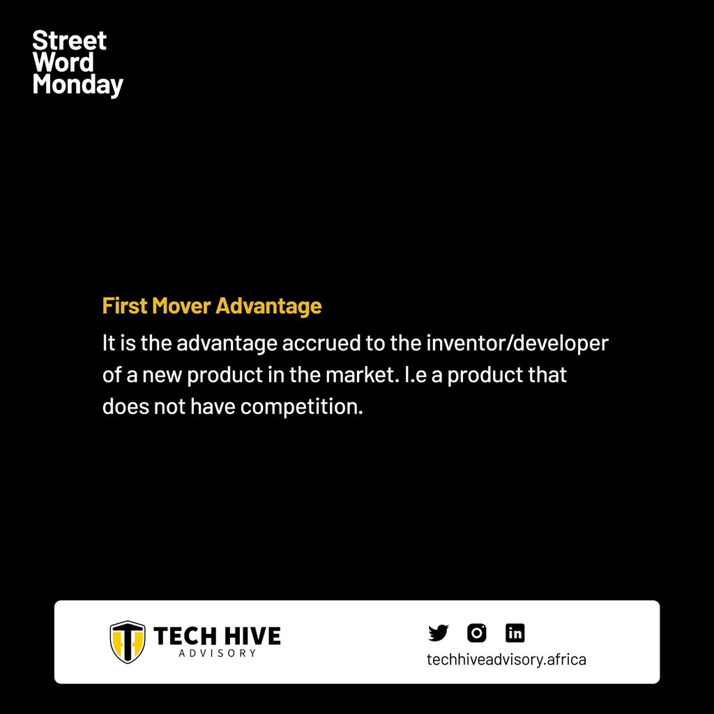 HiveAdvisory's tweet photo. Na me first open bale, no competition fit try catch up with my first mover advantage

#streetwordmonday https://t.co/aeSjgW04bO