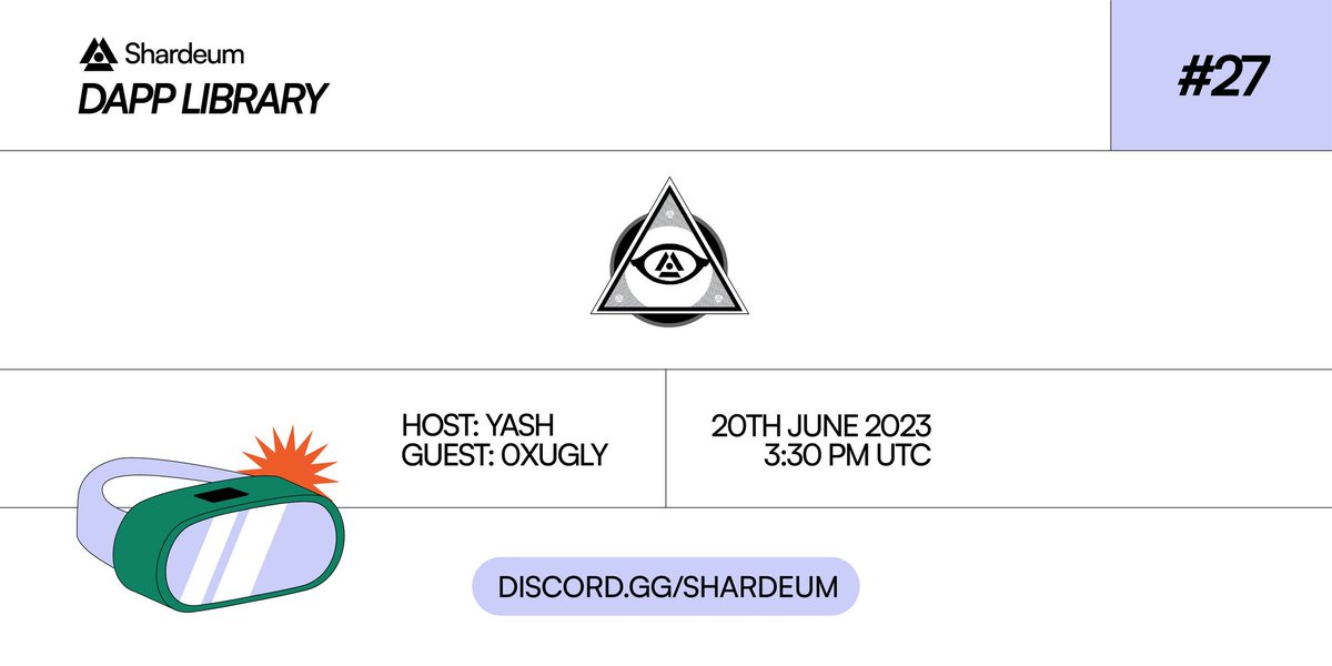 shardeum's tweet image. #DappLibrary #27: @ShardeumScape 😎

@yashjhade meets @0xUgly discuss the groundbreaking, inclusive metaverse set in futuristic Mumbai, built on the Shardeum blockchain &amp;amp; Unity 3D game engine.

Tune in tomorrow, 3:30 PM UTC at 👉 discord.gg/shardeum