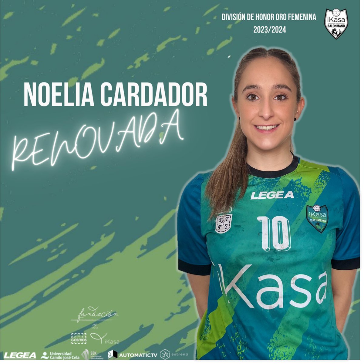 🟢DHOF |🚨RENOVACIÓN <a href="/NoeliaCardador/">Noelia Cardador</a> 

iKasers,madre mía cómo empezamos la semana💚

💥<a href="/NoeliaCardador/">Noelia Cardador</a> repetirá en la esquina izquierda un año más💪🏼

Noe es una extremo izquierdo de garantías, con una finísima finalización y una madurez y experiencia que se deja notar en la pista