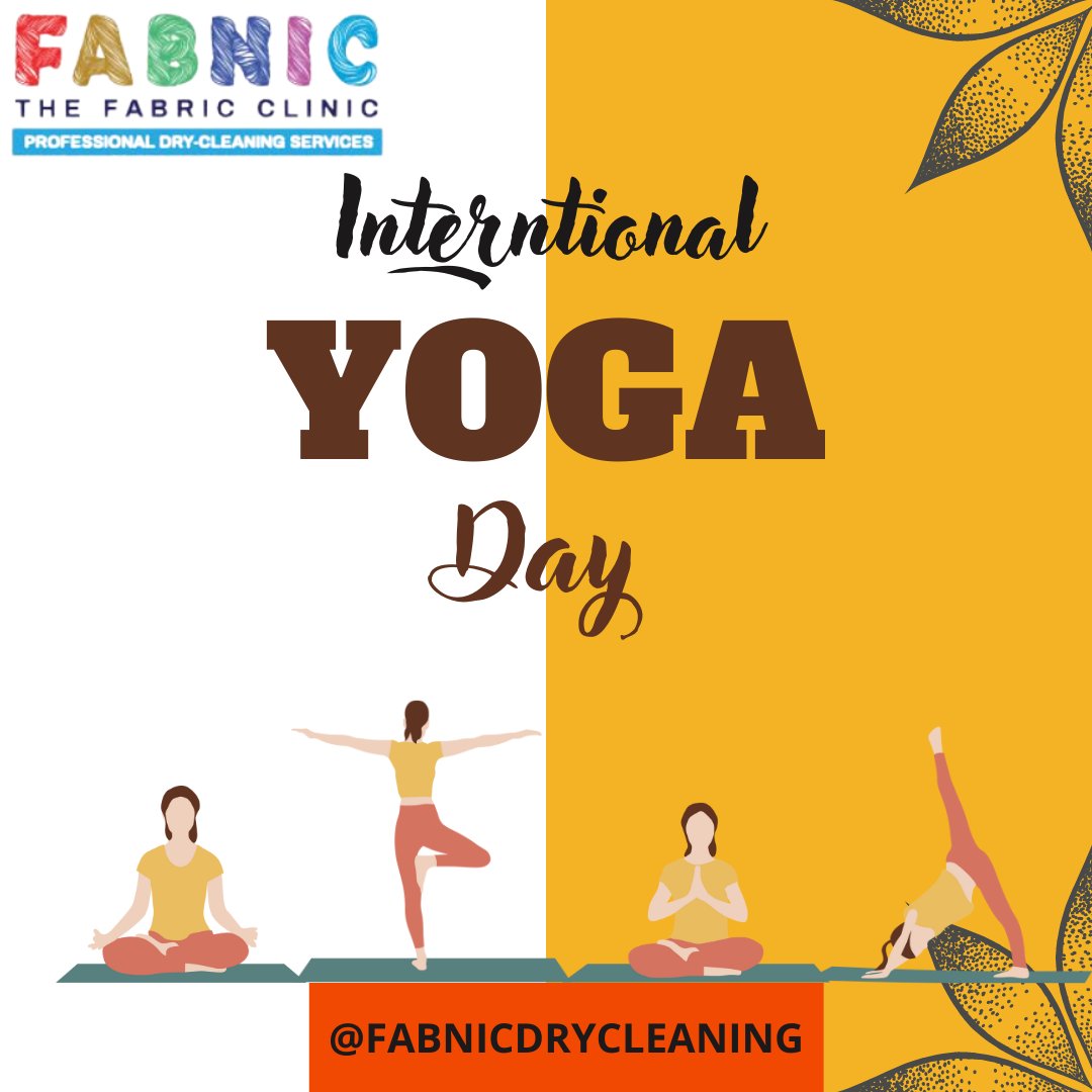 #FabNic wishes you All  'INTERNATIONAL YOGA DAY'

Learn more:

fabnic.co.in
x.com/fabnicindia
instagram.com/fabnicdryclean…
linkedin.com/in/fabnic-indi…
facebook.com/profile.php?id…

#drycleaningservice
#drycleaners
#drycleaningservice
#laundryexpress
#laundryservices
#washing