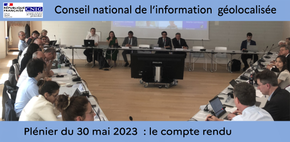 CNIG_France's tweet photo. #CNIG  Le Conseil Plénier du CNIG s'est déroulé le 30 mai 2023. Compte-rendu et présentations sont accessibles depuis le site du CNIG :  https://t.co/PO1IRBQWTw https://t.co/mqNynG2vpL