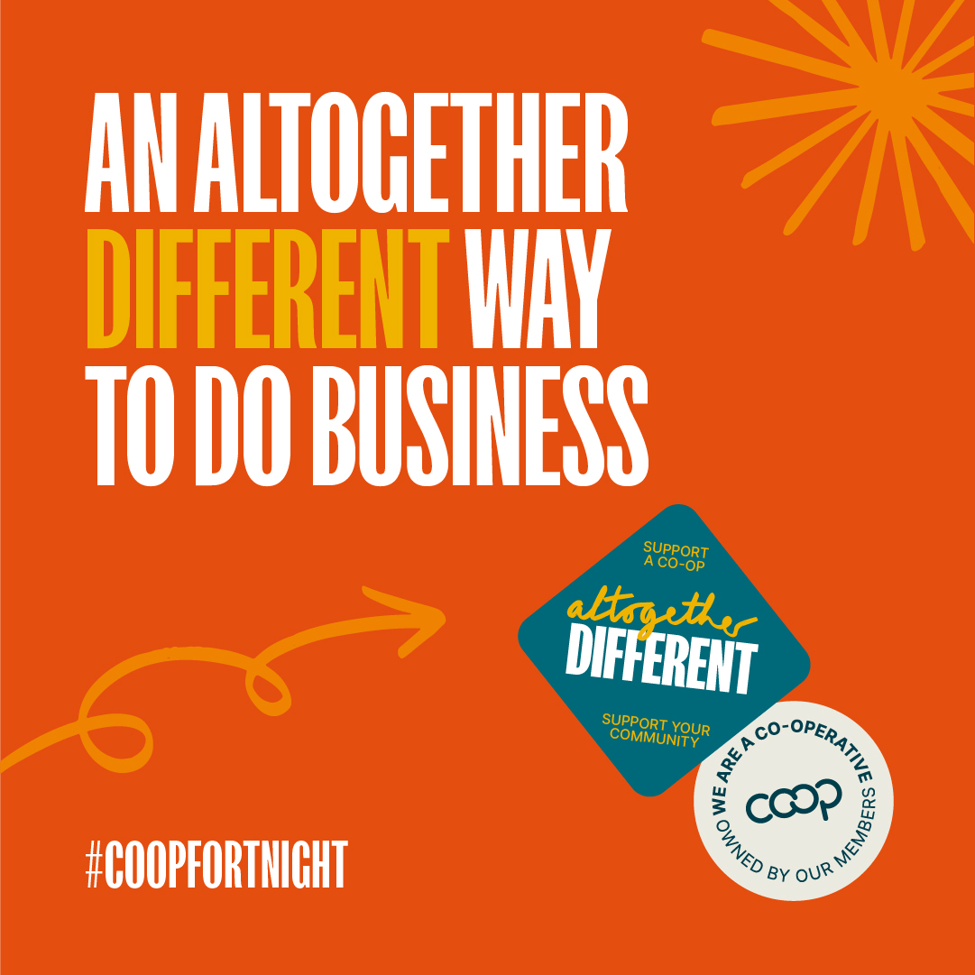 CoopCreditUnion's tweet photo. It's #coopfortnight - let's spread the word about the power of #coops !
We're proud to be a co-op, a not-for-profit #creditunion offering an #altogetherdifferent way to save and borrow, with members at the heart of everything we do ❤️ find out more at https://t.co/7hdHtkIEIj https://t.co/QN2Ps3VI0d