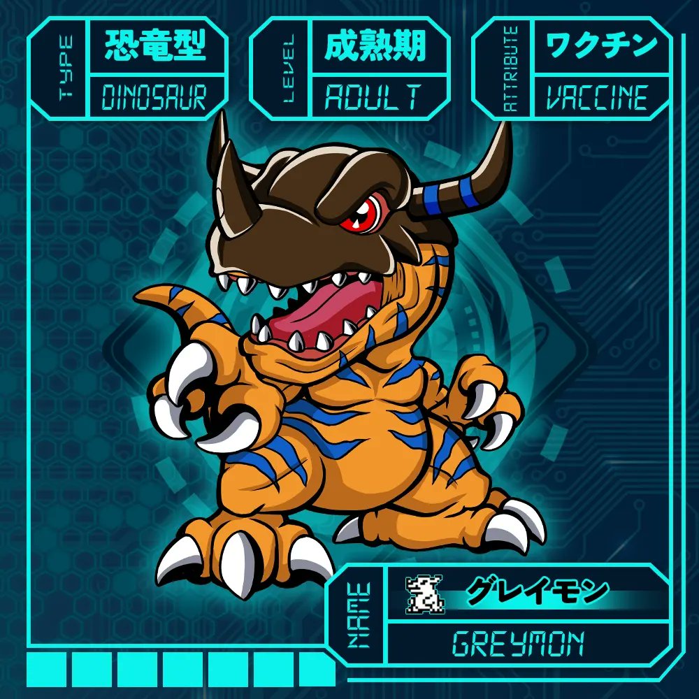 #Digimon #DigimonTCG #digimonfanart #デジモン #デジタルモンスター #數碼寶貝 #greymon