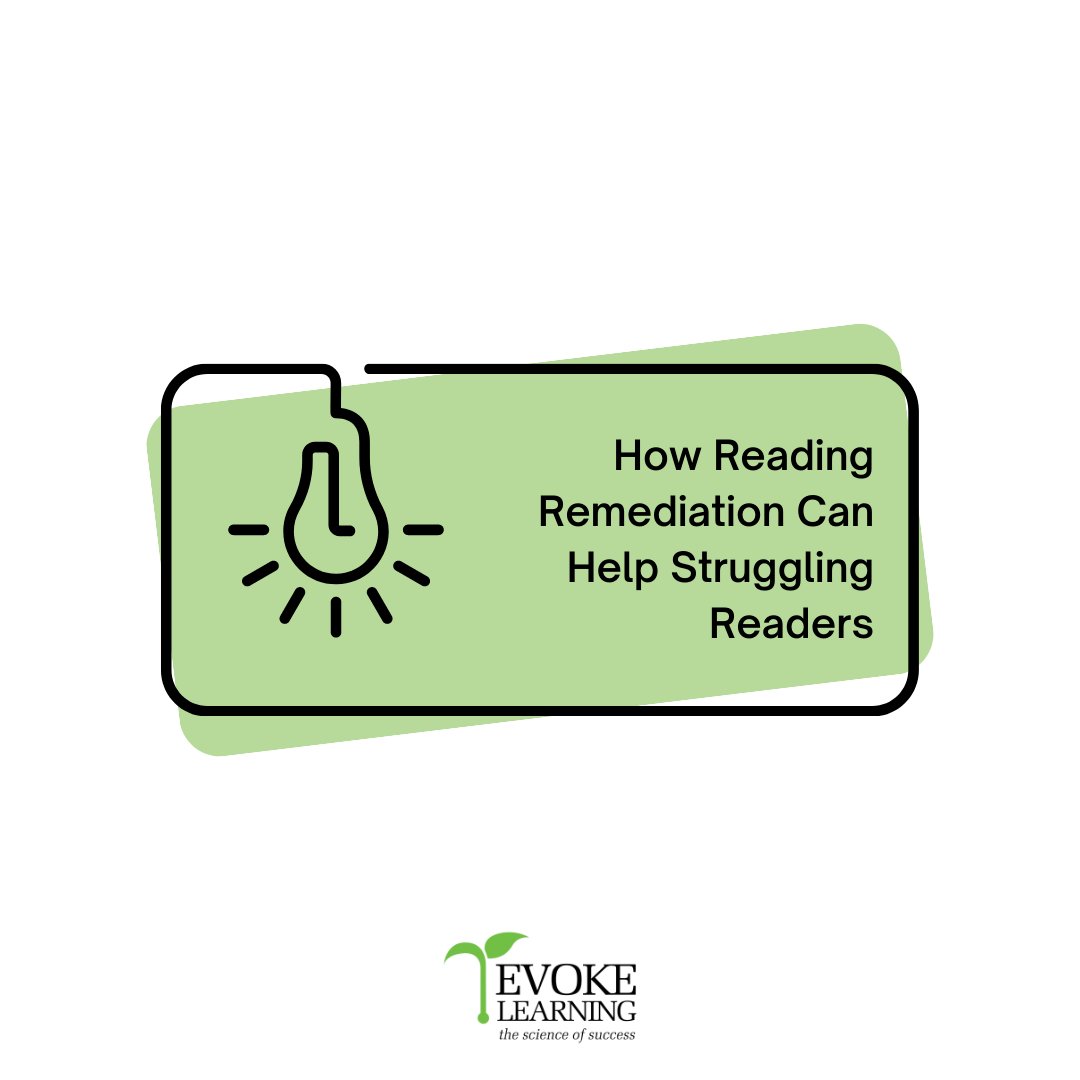 evoke_learning's tweet image. Is your child struggling with reading? 

Our blog post, “How Reading Remediation Can Help Struggling Readers,” explores the ways in which reading remediation can help students improve their reading skills and build confidence. 

#ReadingRemediation #StrugglingReaders
