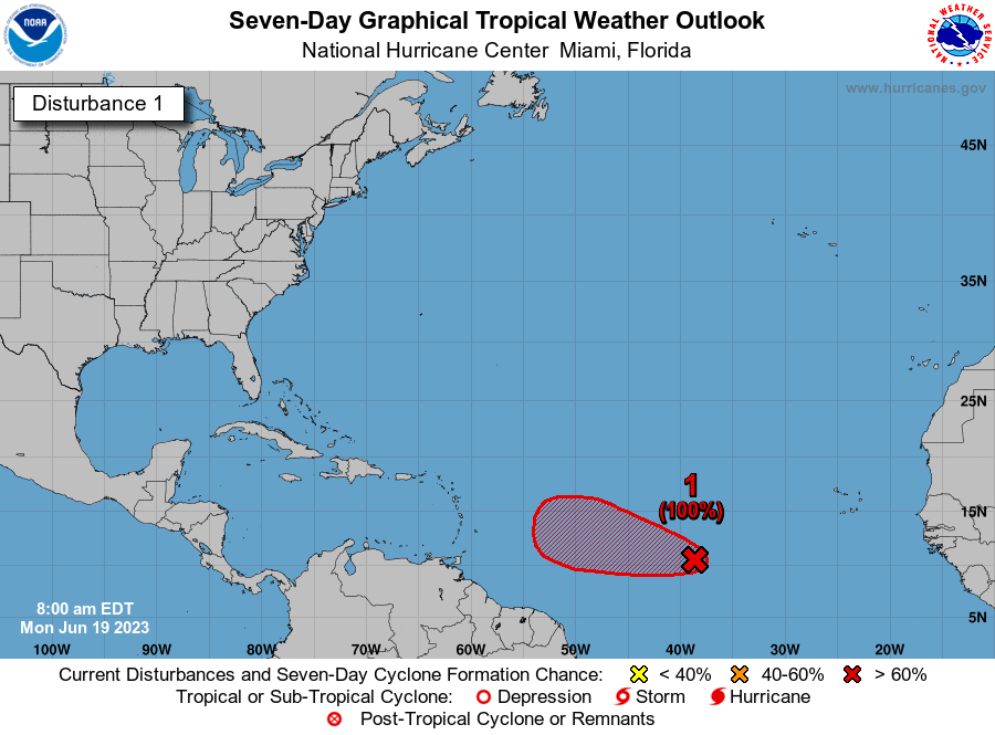 TWAPuertoRico's tweet photo. BOLETÍN 8AM:

Aumenta a 100% la probabilidad ciclónica de la #Invest92L. Se espera que se convierta en depresión o tormenta más tarde hoy. Una vez se convierta en depresión tropical tendremos una trayectoria oficial del NHC. Mientras tanto estén muy pendientes a los próximos boletines.

Nos mantenemos en Alerta Amarilla 🟡

¡ATENTOS! 👀🌀