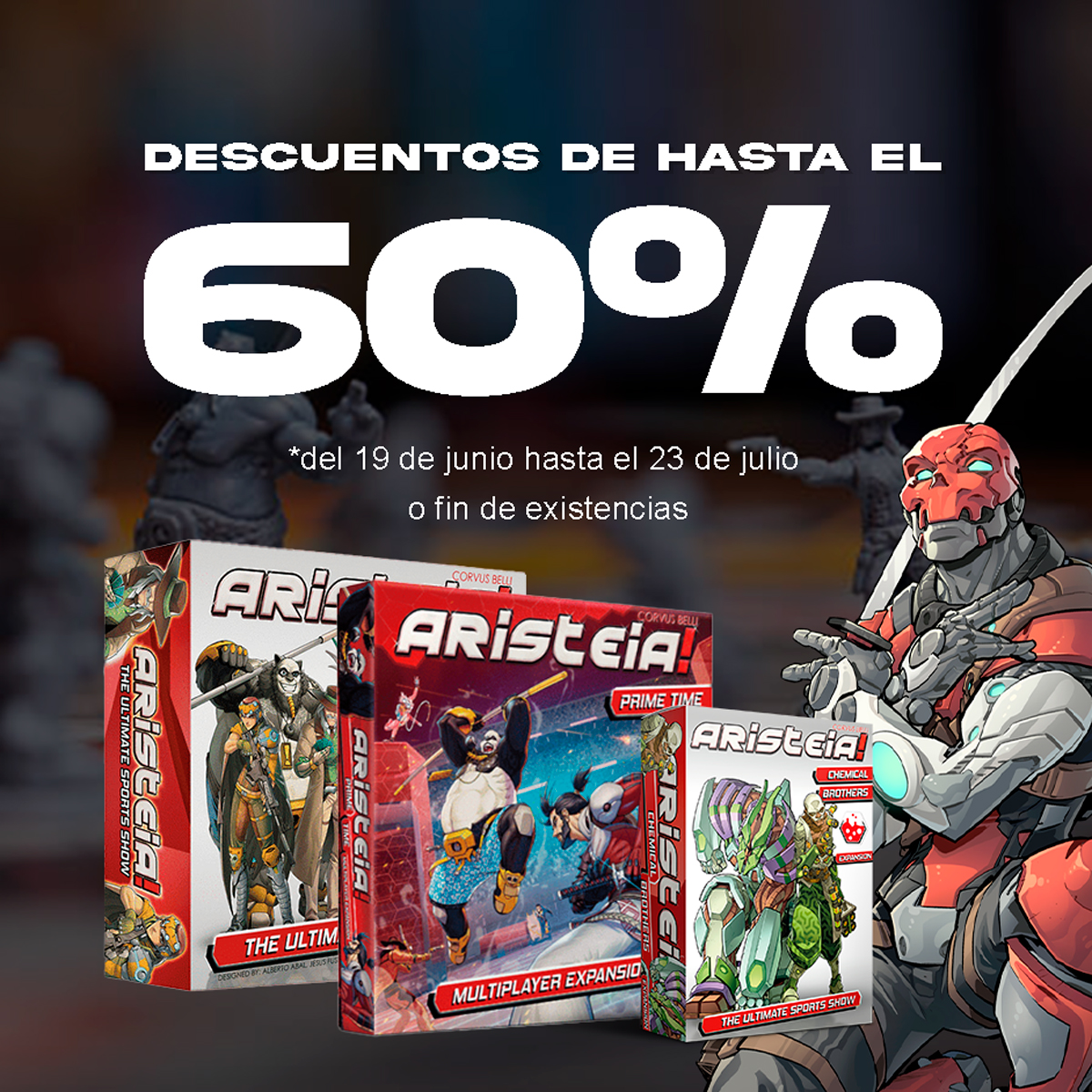 Por tiempo limitado podrás acceder a uno de los mejores juegos de especialista del mercado. Expansiones, accesorios... ¡todo con descuento!
store.corvusbelli.com/es/boardgames/…