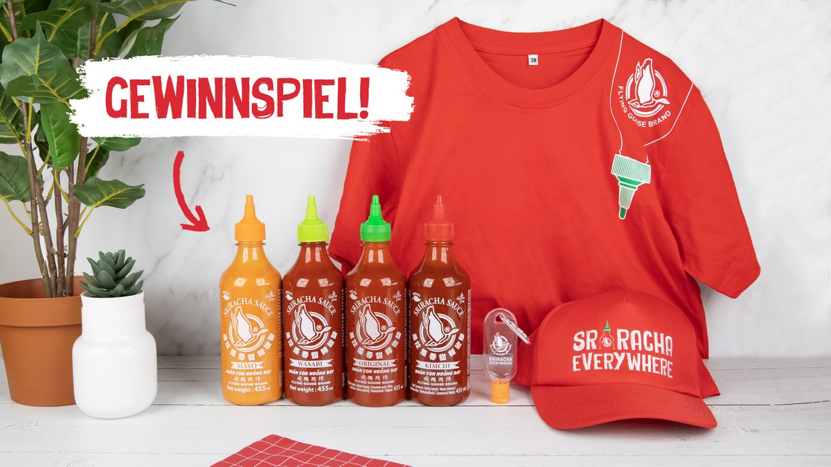 Sriracha_DE's tweet photo. Großer Sriracha-Fan? Dann nichts wie los und mache bei unserem #Gewinnspiel mit!!
FOLLOW + RT für die Chance auf einen #GEWINN! 🔥 https://t.co/a7Uu8b6q2G